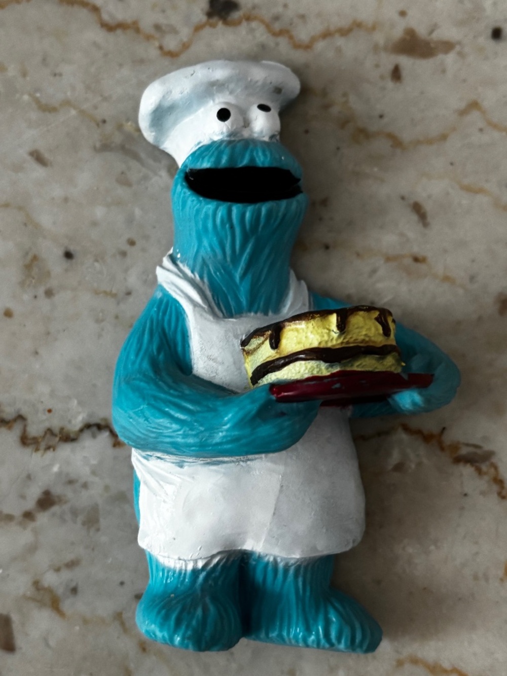 Vintage Chef Cookie Monster Refrigerator Magnet